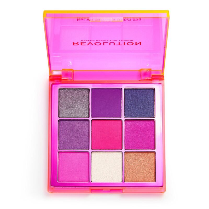 Paleta de Sombras - Revolution - Coleção Viva Neon - Party Vibes - Rosa